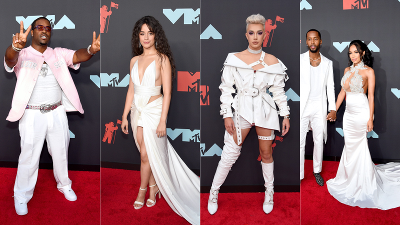 Illustration for article titled Technicolor Sparkles and Flamboyant Energy Dominated the MTV VMAs Red Carpet